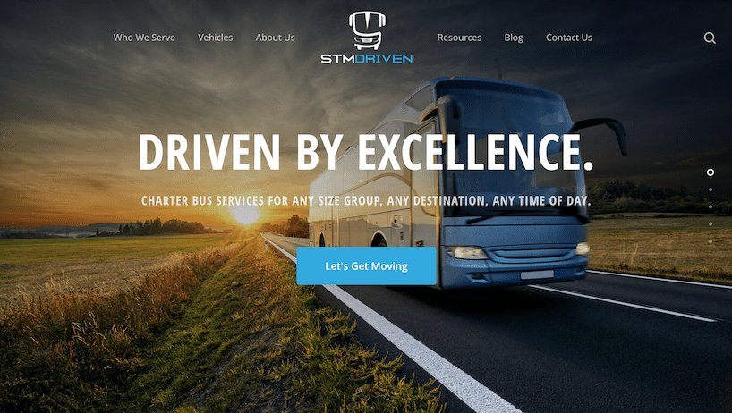STM Driven - Landing Page